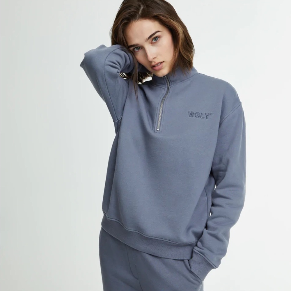 WSLY Eco Fleece Half Zip Sweatshirt Size M